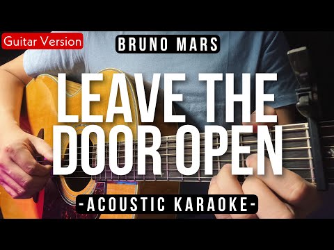 Leave The Door Open [Karaoke Acoustic] - Bruno Mars [Slow Version | HQ Audio]