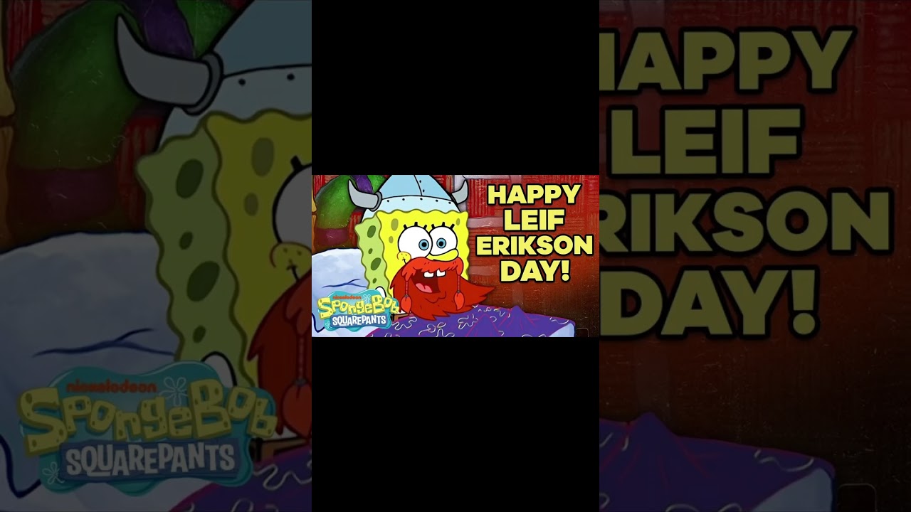 Happy Leif Erikson Day #spongebob #leiferikson #leiferiksonday #viking #discoverer