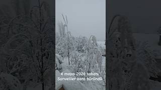4 mayıs 2026 sabahında Karaman Sarıveliler kar sevinci #sarıveliler #toroslar #karyağışı