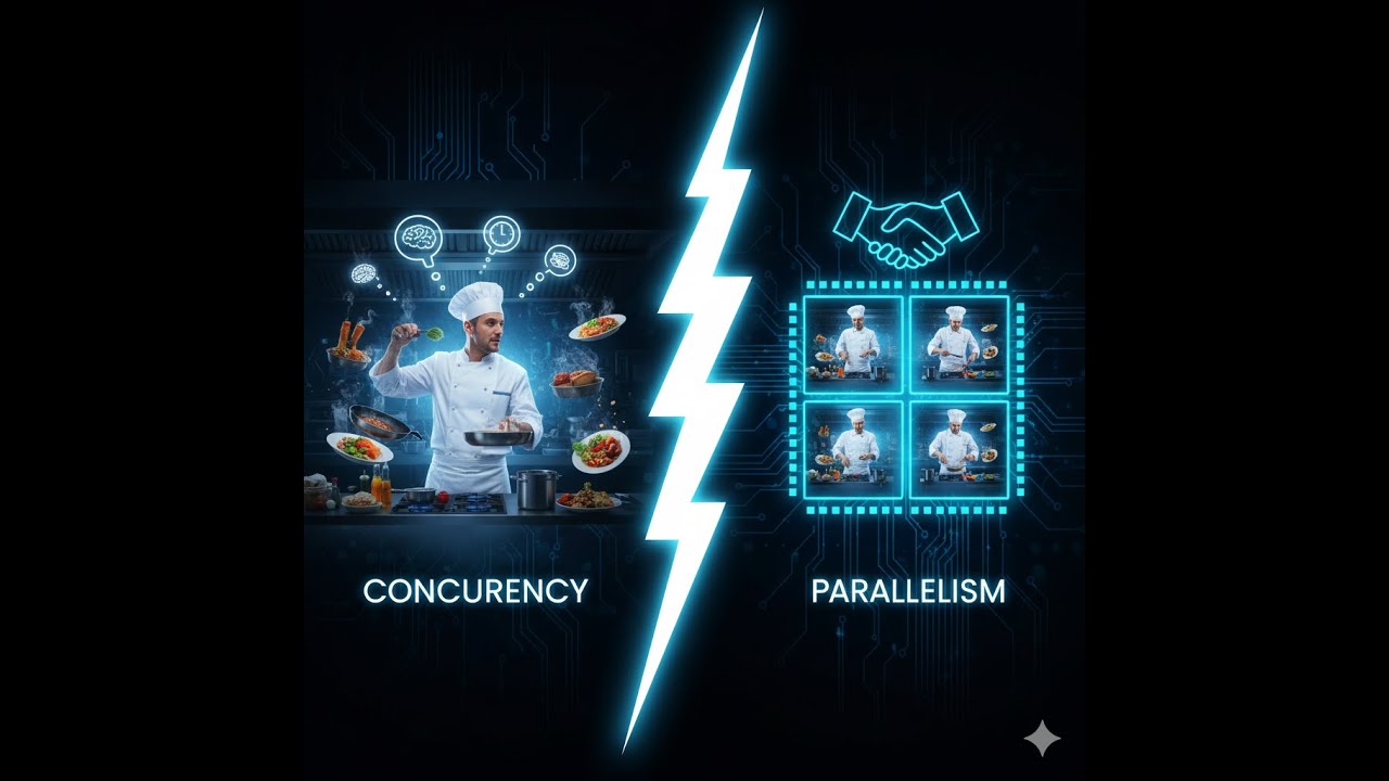 الـ Threads والـ Processes: سيمفونية التوازي (Parallelism - Concurrency)  في جهازك