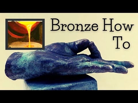 Making Hand Bronze Cast Using Lost Wax Process !