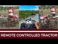 Plowing Rice Field With Remote Controlled Tractor | Modern Agriculture