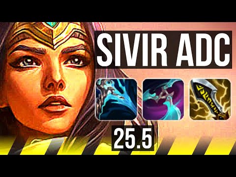 SIVIR & Seraphine vs VAYNE & Poppy (ADC) | 60k DMG, Godlike, 16/5/10 | KR Diamond | 25.5