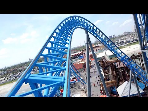 Front row point of view footage of Iron Shark