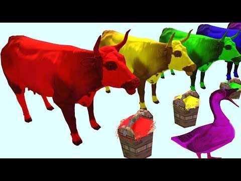 , title : 'Учим цвета с животными ЦВЕТНЫЕ КОРОВЫ КОШКИ ГУСИ Learn colors with animals COWS CAT GOOSE ДитяткоТВ'