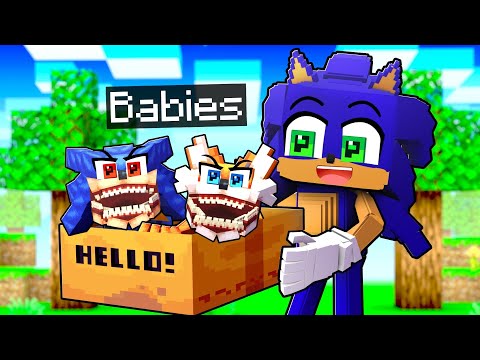 Adopting BABY SHIN SONIC in Minecraft!