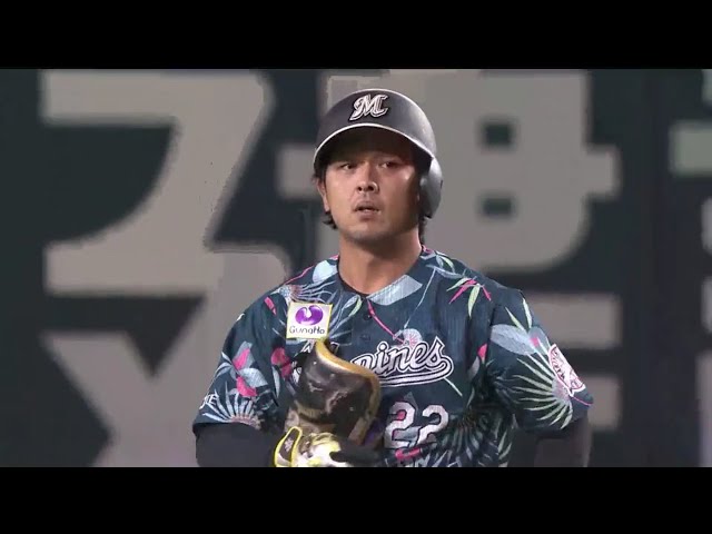 【8回表】均衡を破る!! マリーンズ・田村 勝ち越しのタイムリー2ベース!! 2018/8/28 H-M