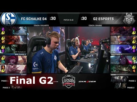 FC Schalke 04 vs G2 eSports - Game 2 | Final of EU Regional Qualifier for S8 Worlds 2018 | G2 vs S04
