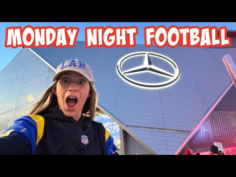 BEST NFL Stadium?! Mercedes-Benz Stadium Atlanta Georgia for Rams vs. Falcons