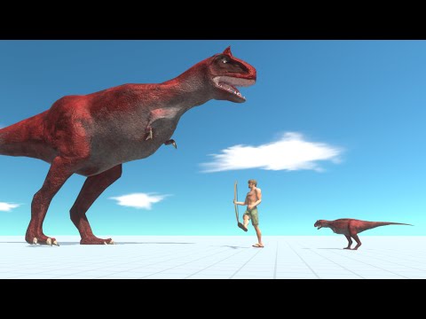 GIANT & TINY CARNOTOSAURUS vs UNITS - Animal Revolt Battle Simulator