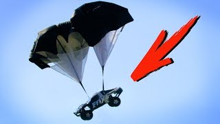 Parachutes on Traxxas RC Cars!  Traxxas Undergroun