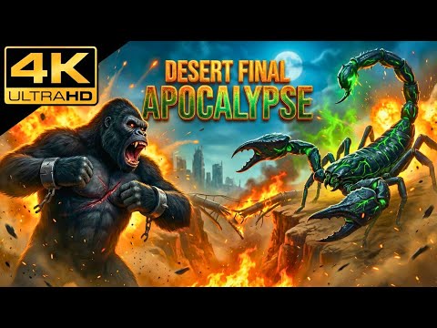 KING KONG vs MEGA SCORPION   Desert's Final Apocalypse 4K