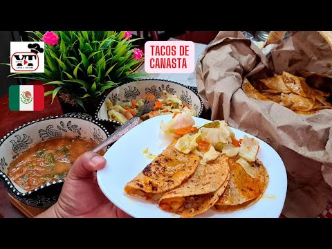 🇲🇽TACOS DE CANASTA SUDADOS de 3 GUISOS🇲🇽Encurtido y Salsa|TACOS SUDADOS de TORTILLA DE MAÍZ