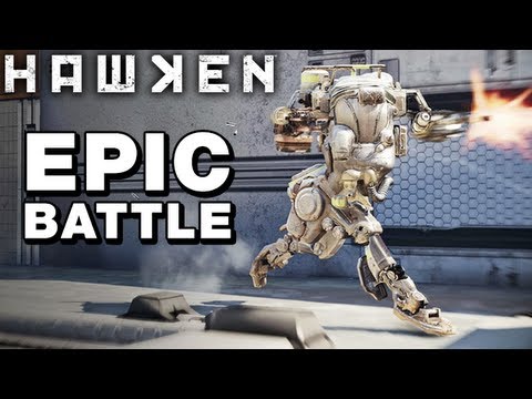 ◢HAWKEN Multiplayer Gameplay - EPIC Deathmatch Battle