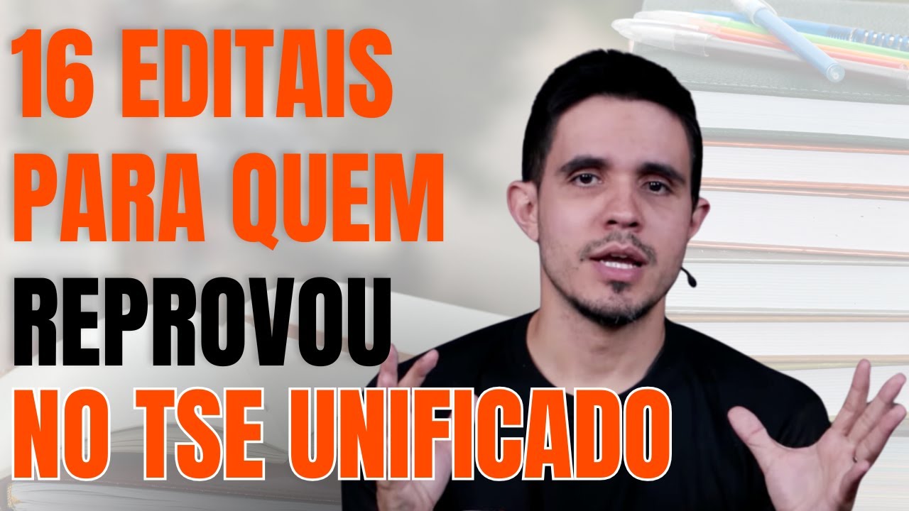 Did you take the TSE Unified exam? SEVERAL notices for you to continue studying (TREs, TJs, TRF...)