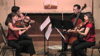 Hugh Levick's string quartet MORNING EVENING LOVE BEARS ALL 2nd movement