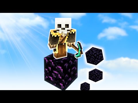 We Found Obsidian in ONE BLOCK Skyblock! - Minecraft Multiplayer Gameplay