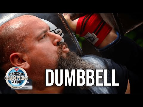 US Strongman Eric Dawson Narrowly Wins The 90KG Dummbell Event I Strongman Champions League