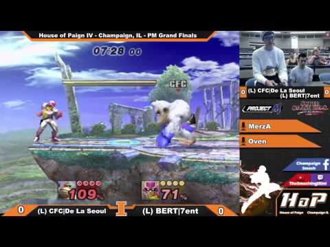 [House of Paign IV] CFC|De La Seoul (DK) vs. BERT|7ent (Sheik,Falcon) - Project M Grand Finals
