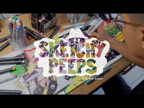 SKETCHY PEEPS 019 - KIMOZ