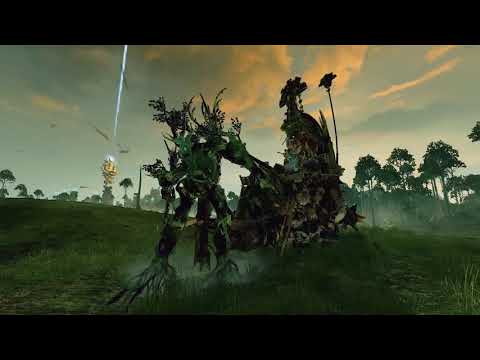 Ancient Treeman vs Lord Mazdamundi on Zlaaq | Total War: Warhammer 2