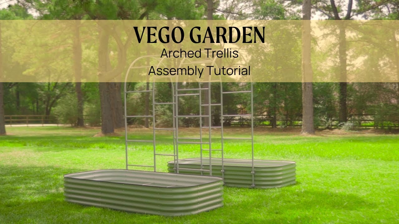 Modular Arched Trellis Assembly Tutorial | Vego Garden