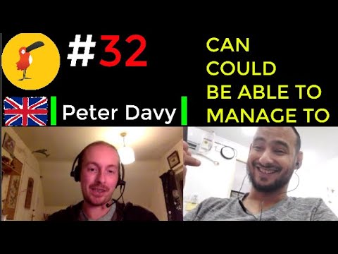 Cambly S01 E32 Tutor: Peter Davy - CAN / COULD / BE ABLE TO / MANAGE TO الفرق بينهم