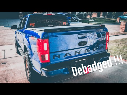 Ford Ranger Debadge and Tonneau Cover Install!