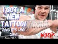 Nick Walker | I GOT A NEW TATTOO!! AND IT'S LEG DAY!! | TRAINING IN NEW JERSEY!