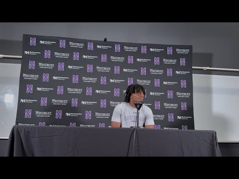 Caleb Komolafe Northwestern vs. UCLA Postgame Press Conference 9-27-25