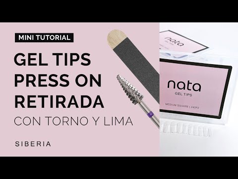 💅 GEL TIPS NAILS – técnica de RETIRADA con torno y lima