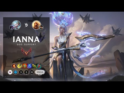 Janna Support vs Leona - KR Grandmaster Patch 12.19
