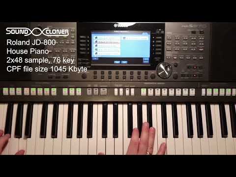 Roland JD-800 House Piano Voice Expansion Pack for Yamaha PSR, Tyros, Genos,