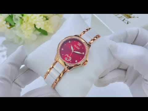 OLEVS Womens Watch Elegant Dress Diamond Female Watches for Ladies Analog Quartz Leather Waterproof