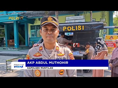 POLSEK MUNTILAN JEMPUT BOLA LAYANI PARA GURU MEMBUAT SKCK DI SEKOLAH