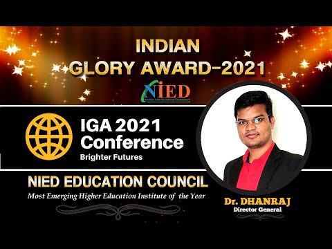 Indian Glory Award-2021 As Most Emerging Higher Education Institute of the Year 