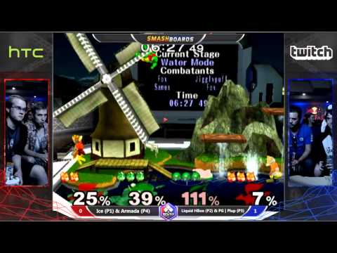 Evo 2015 - [A] Armada & Ice Vs. Liquid Hungrybox - SSBM Teams Losers Finals - Smash Melee