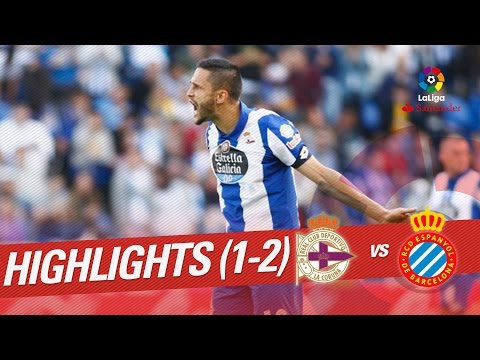 Resumen de Deportivo de la Coruña vs RCD Espanyol (1-2)