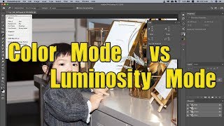(포토샵 초급) Color 모드 vs Luminosity 모드