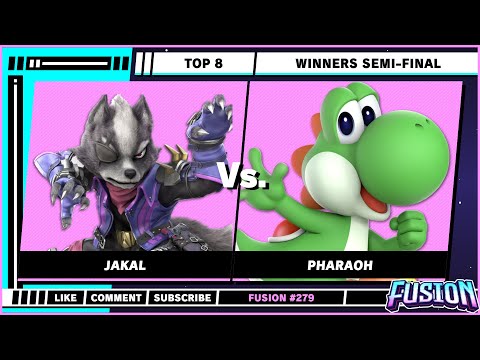 Fusion #279 - Top 8 - Winners Semi-Final - Jakal (Wolf) VS Pharaoh (Yoshi) - SSBU - Ultimate Singles