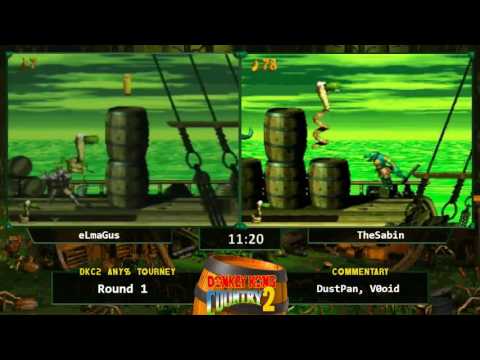eLmaGus vs TheSabin - Donkey Kong Country 2 Any% Tournament 2016