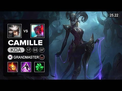 Camille vs Yone Top - KR Grandmaster - Patch 25.22 Season 15