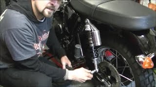 Delboy's Garage, Triumph Scrambler Rear Shock Upgrade.