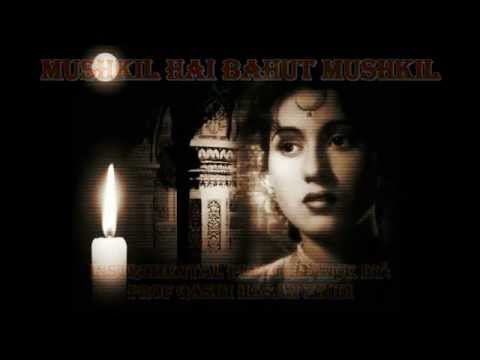 Tribute to Madhubala - Mushkil Hai Bahut Mushkil Intrumental by Prof. Qasim Hasan Zaidi -