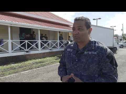 Coast Guard Helps with Distribution of Hurricane Relief Supplies