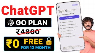 ChatGPT GO Plan 12 Month Free Access In India | ChatGPT GO Plan Claim Process Step By Step Guide