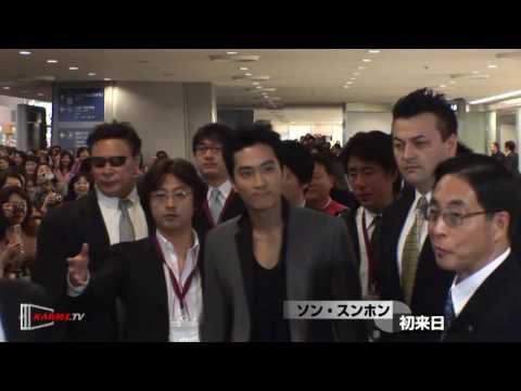 ソン・スンホン初来日の成田-KARMSTV