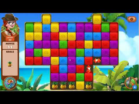 Lost Island Blast Adventure Level 52 - No Boosters