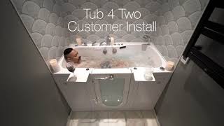 Tub4Two Walk-In Tub with Door & Two Seats, Perfect for Couples: Client Review | Ella’s Bubbles