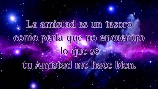 Tu amistad me hace bien - Alex Campos Letra Voz